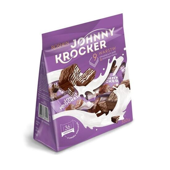 Napolitane cu crema de lapte Roshen Johnny Krocker, 350 g Engros