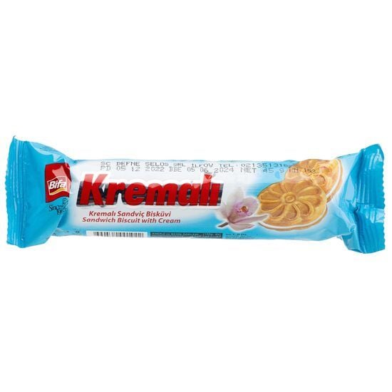 Biscuiti cu crema de vanilie Kremali, Eti, 45 g Engros
