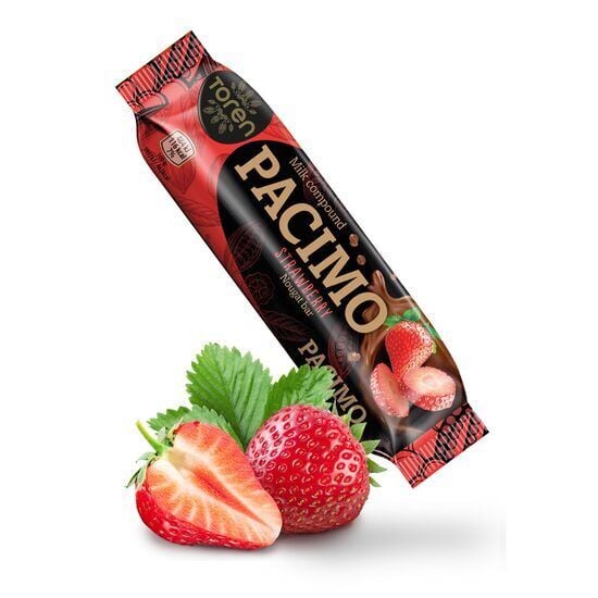 Baton de ciocolata cu crema de capsuni Pacimo 23g Engros