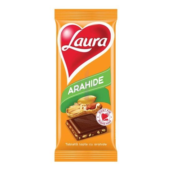 Tableta Ciocolata cu arahide Laura, 85 g Engros