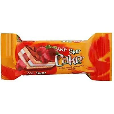 Prajitura Ani Star Cake Capsuni, 20g Engros