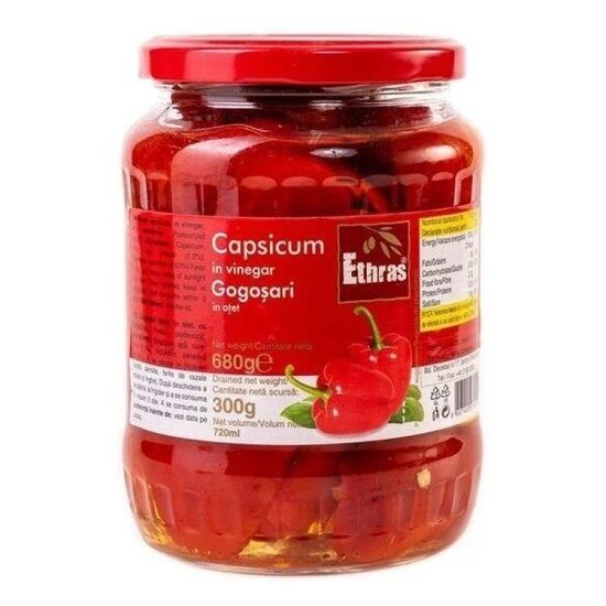 Gogosari in otet Ethras 720ml Engros