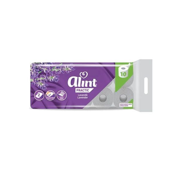 Hartie igienica Alint, parfum de lavanda, 2 straturi, 10 role Engros