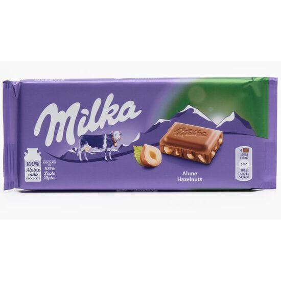 Ciocolata cu alune maruntite Milka 90g Engros