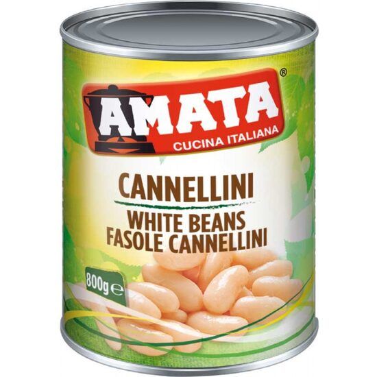 Fasole albă Cannellini Amata, 800 g Engros