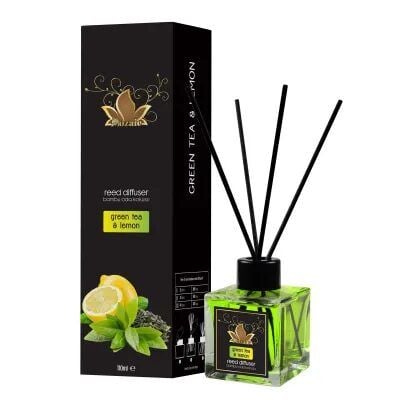 Odorizant de camera cu betisoare, Mozaic, aroma de ceai verde si lamaie, 100 ml Engros