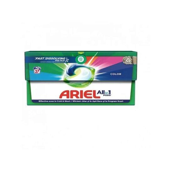 Capsule Ariel All in 1 Pods Color Style, Cold Boost, 37 capsule Engros