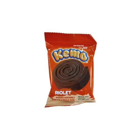 Prajitura Kemo Roll cu crema de cacao, 45g Engros