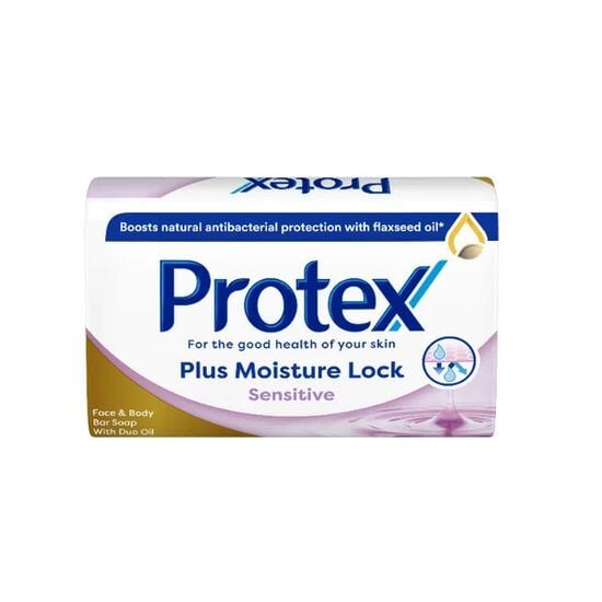 Sapun solid antibacterian Plus Moisture Lock Sensitive, 90g, Protex Engros