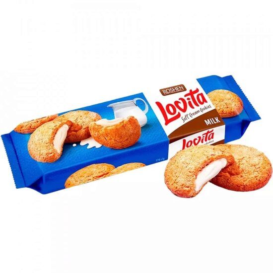 Biscuiti Lovita Soft Cream cu crema de lapte, 127 g Engros