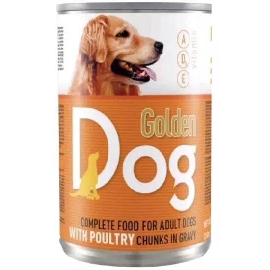 Conserva caini cu carne de pui Golden Dog. 415g Engros