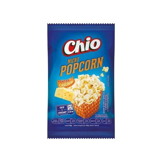 Popcorn microunde cu gust intens de cașcaval Chio 80g Engros
