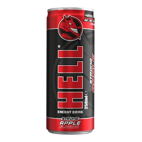 Bautura energizanta Hell Apple Strong, doza, 250ml, SGR Engros