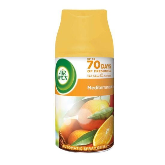 Rezerva odorizant camera Freshmatic Air Wick, Vara mediteraneana, 250 ml Engros