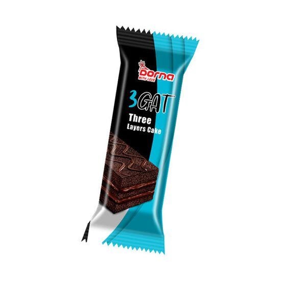 Prajitura in 3 straturi cu crema de lapte si blat de cacao Dorna, 60g Engros