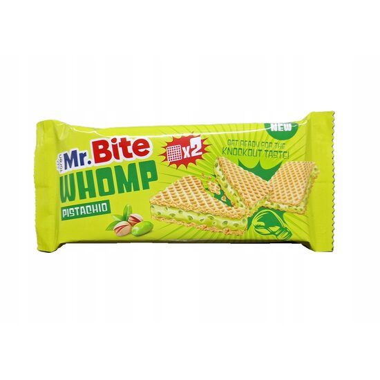 Napolitana Whomp cu crema de fistic Mr Bite 44g Engros