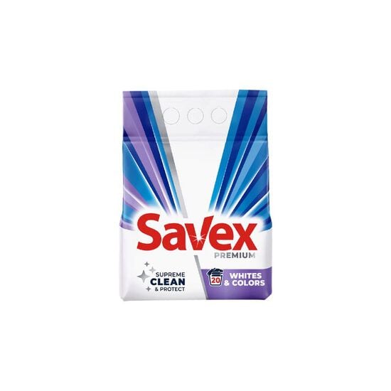 Detergent automat Savex Premium White Colors 2 kg Engros