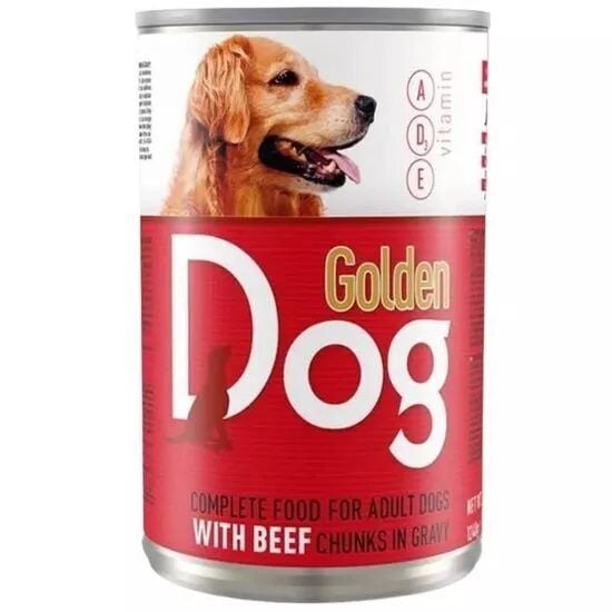 Conserva caini cu carne de vita Golden Dog. 415g Engros
