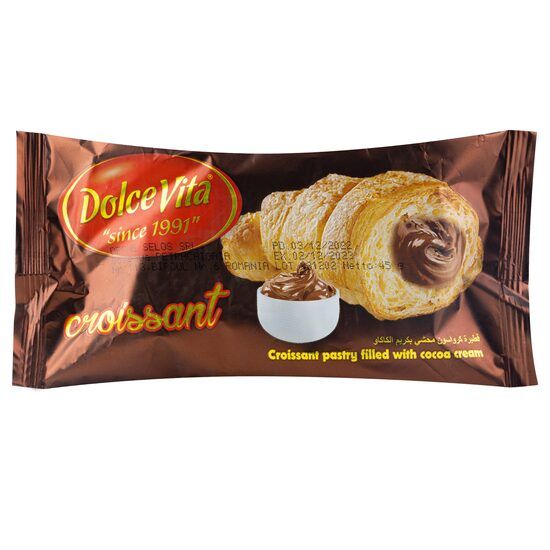 Croissant Dolce Vita cu crema de cacao 45g Engros