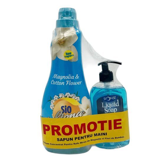 Pachet Balsam lichid Sio Magnolia, 1500ml + Sapun lichid  400ml Engros