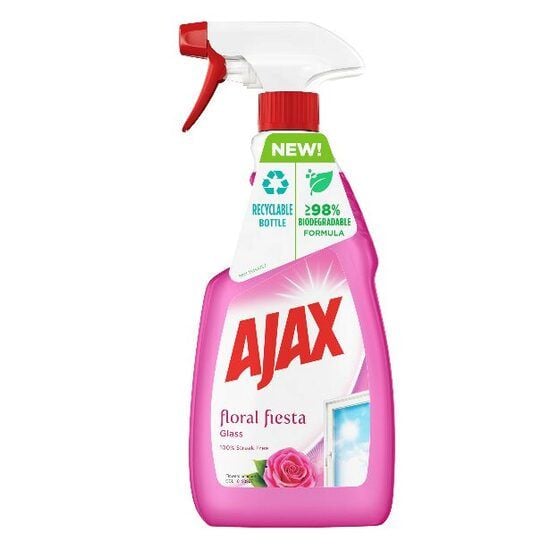 Solutie pentru curatat geamuri Ajax Floral Fiesta Flowers Bouquet Pink, 500 ml Engros