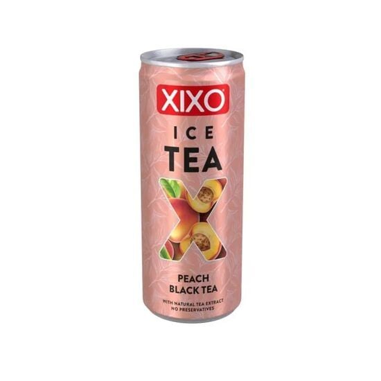 Bautura pe baza de ceai negru cu aroma de piersica, Xixo Ice Tea Peach, 250ml, SGR Engros