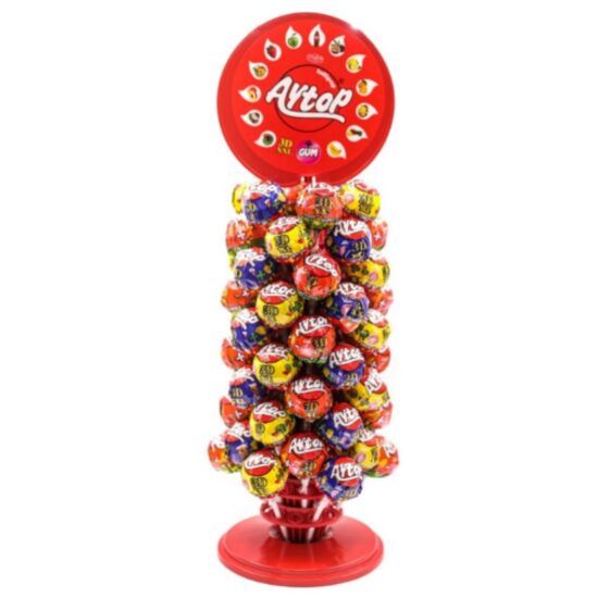 Acadele cu aroma de fructe Aytop Fruit Flavored Fans Lollipop 16g Engros