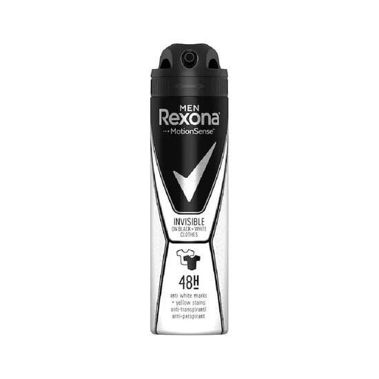 Deodorant spray Invisible Black+White, 150ml, Rexona Engros