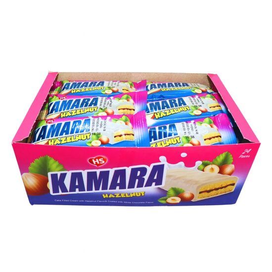 Prajitura ciocolata alba si crema de alune Kamara 19 g Engros