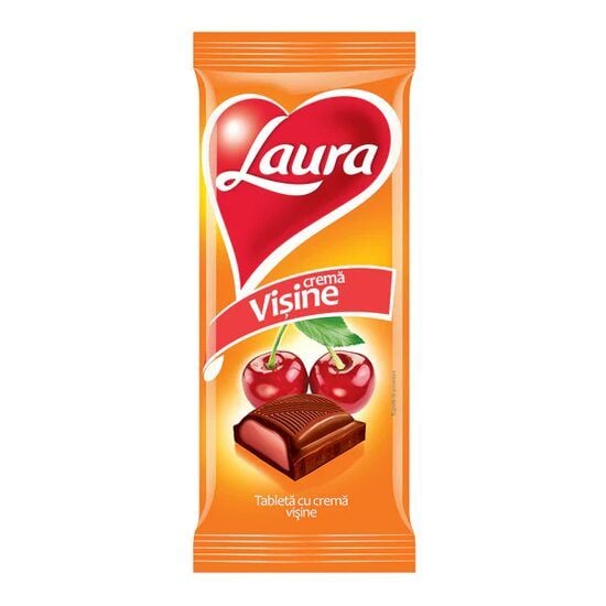 Tableta Ciocolata cu visine Laura, 92 g Engros