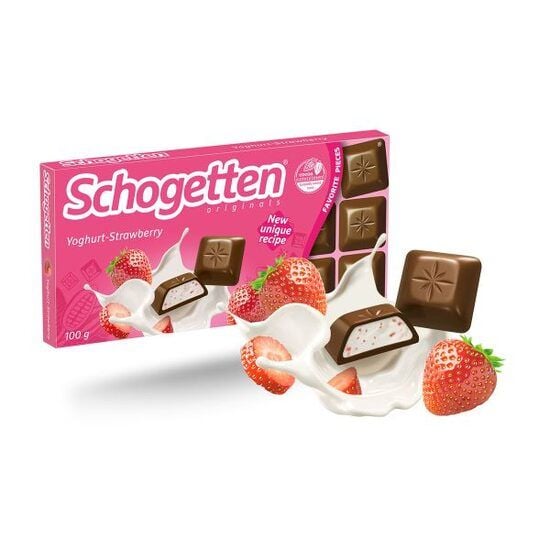 Ciocolată Schogetten Yogurt & Strawberries 100g  Engros