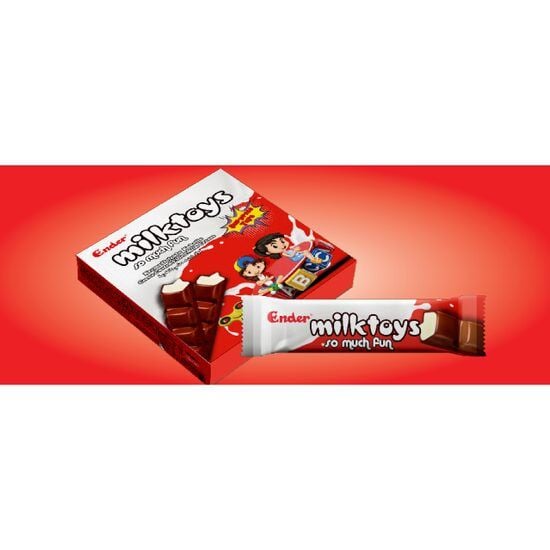 Milktoys minibaton lapte si glazura de cacao Ender 32g Engros