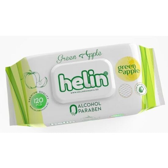 Servetele umede Helin Green Aple, 120 buc. Engros