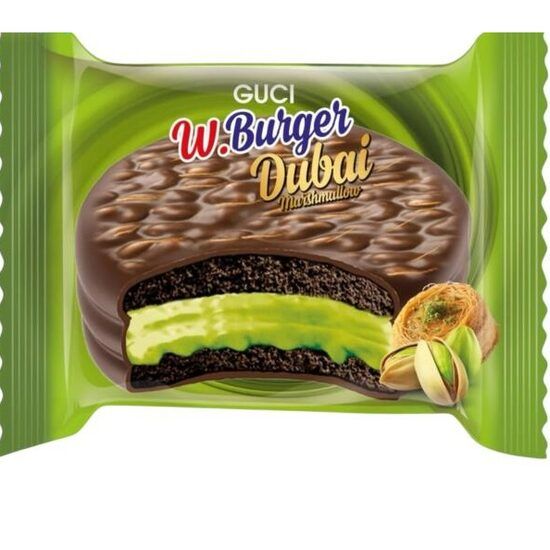 Guci Biscuiți Burger cu marshmallow și fistic – 40g de gust original și distractiv Engros