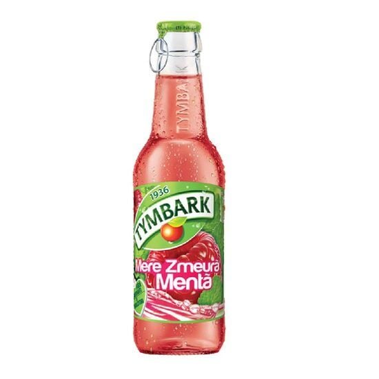 Bautura racoritoare cu zmeura, mere si menta Tymbark, 0.25 l SGR Engros