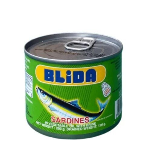 Sardine in ulei vegetal Blida, 200g, cheita Engros