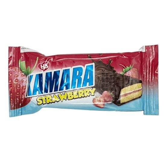 Prajitura cu ciocolata si crema de capsuni Kamara 19 g Engros