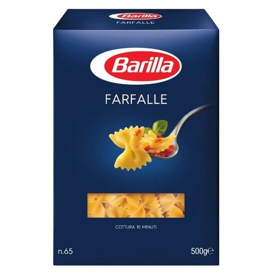 Paste scurte farfalle n.65, Barilla, 500g Engros