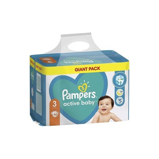 Scutece Active Baby, Nr. 3, 6- 10 kg, 90 buc, Pampers Engros