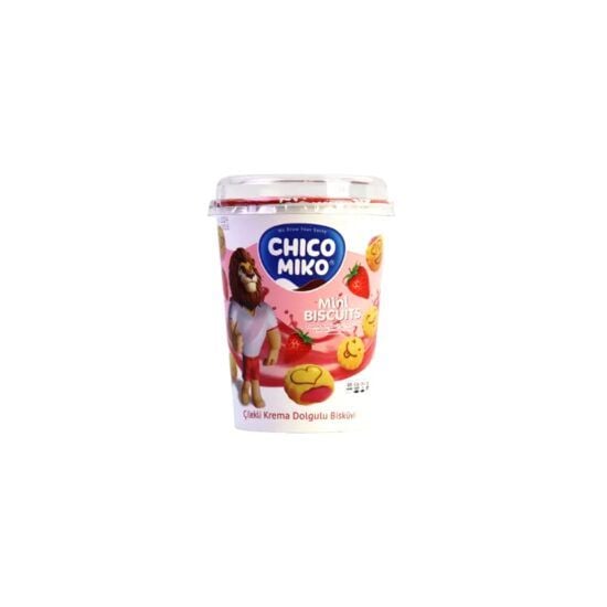 Biscuiti umpluti cu crema de capsuni Chico Miko 125 g Engros