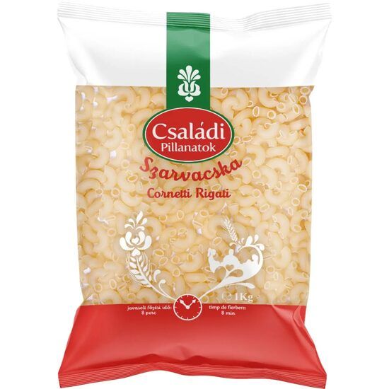 Paste fainoase Cornetti Rigati Csaladi, Baneasa, 1Kg Engros