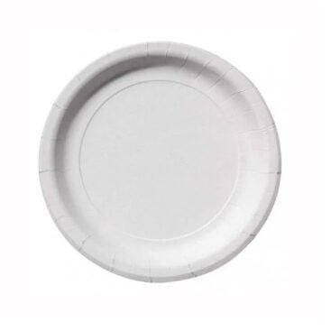 Farfurie de unica folosinta, 23 cm, albe, 20 buc/set Engros