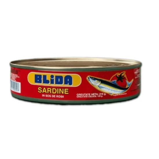 SardinE in sos tomat Blida, 215g Engros