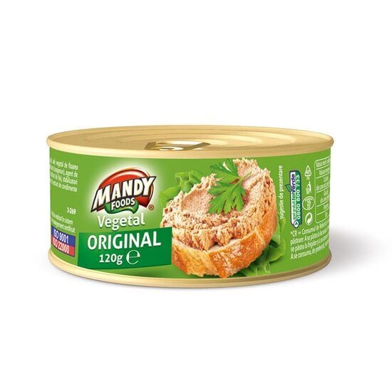 Pateu vegetal Original Mandy, 120g Engros