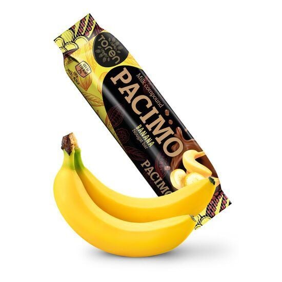 Baton de ciocolata cu crema de banane Pacimo 23g Engros