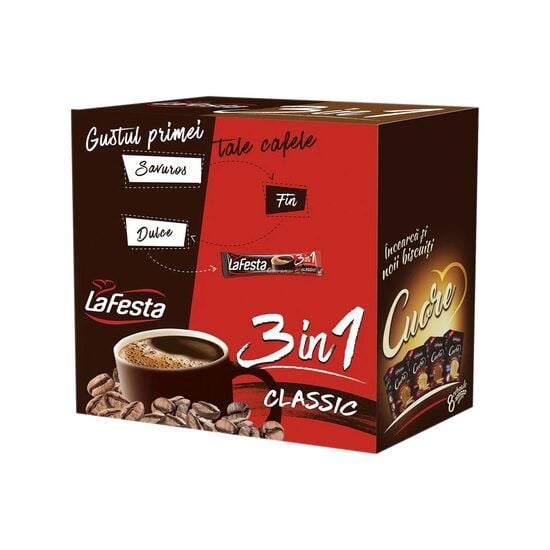 Cafea solubila 3in1 Classic La Festa 24x15.6g, 6 bucati Engros