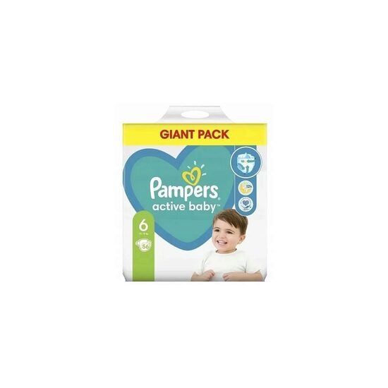 Scutece Active Baby, Nr. 6, 13-18 kg, 56 bucati, Pampers Engros