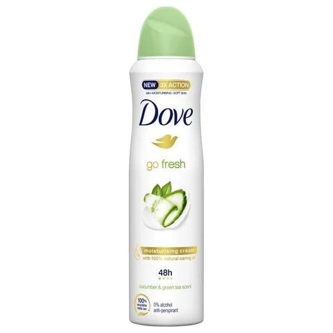 Spray antiperspirant Dove Go Fresh, ceai verde si castravete, 200ml Engros