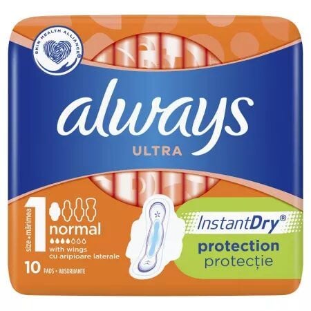 Absorbante Always Ultra Normal Plus, 10 buc, size 1 Engros