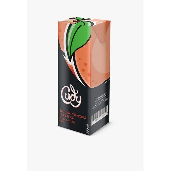 Suc cu pai Cudy – Aromă de piersică, 200 ml Engros